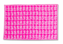 Load image into Gallery viewer, Pink Flower Quilted Placemat by Furbish Studio - Set of 4