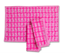 Load image into Gallery viewer, Pink Flower Quilted Placemat by Furbish Studio - Set of 4