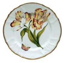 Load image into Gallery viewer, Pannonion Garden Double Tulip Salad Plate by Anna Weatherley