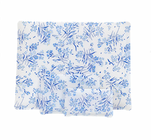 Load image into Gallery viewer, D. Porthault Fleurs des Champs Blue Laminated Large Tray