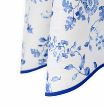 Load image into Gallery viewer, D. Porthault Mers de Chine Blue Round Tablecloth