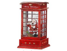 Load image into Gallery viewer, Santa Phonebooth Globe