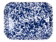 Load image into Gallery viewer, Splatterware Enamelware Half Sheet Tray by Golden Rabbit