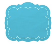 Load image into Gallery viewer, Scalloped Linen Placemats with Coating - Set of 4