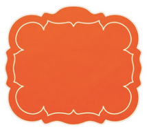 Load image into Gallery viewer, Scalloped Linen Placemats with Coating - Set of 4