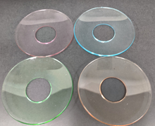 Load image into Gallery viewer, Glass Candle Rings - Bobeches - Set of 2