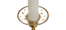 Load image into Gallery viewer, Glass Candle Rings - Bobeches - Set of 2