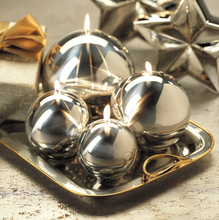 Load image into Gallery viewer, Metallic Ball Candles
