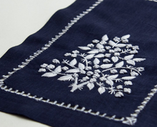 Load image into Gallery viewer, Jardin Estate Hand-Embroidered French Knot Italian Linen Placemat