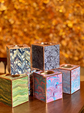 Load image into Gallery viewer, Blue and Pink Swirls Marble Tissue Box Cover by Shandell's