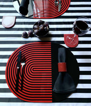 Load image into Gallery viewer, Stripes and Solids Lacquer Placemats by Von Gern Home