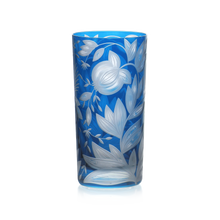 Load image into Gallery viewer, Verdure Etched Floral Highball Glass by Artel