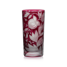 Load image into Gallery viewer, Verdure Etched Floral Highball Glass by Artel