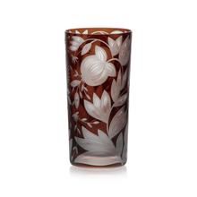 Load image into Gallery viewer, Verdure Etched Floral Highball Glass by Artel