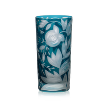 Load image into Gallery viewer, Verdure Etched Floral Highball Glass by Artel
