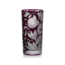 Load image into Gallery viewer, Verdure Etched Floral Highball Glass by Artel