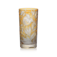 Load image into Gallery viewer, Verdure Etched Floral Highball Glass by Artel