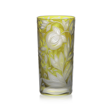 Load image into Gallery viewer, Verdure Etched Floral Highball Glass by Artel