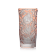 Load image into Gallery viewer, Verdure Etched Floral Highball Glass by Artel