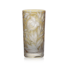 Load image into Gallery viewer, Verdure Etched Floral Highball Glass by Artel