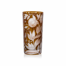 Load image into Gallery viewer, Verdure Etched Floral Highball Glass by Artel