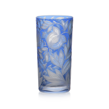 Load image into Gallery viewer, Verdure Etched Floral Highball Glass by Artel