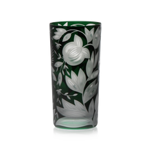 Load image into Gallery viewer, Verdure Etched Floral Highball Glass by Artel
