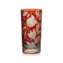 Load image into Gallery viewer, Verdure Etched Floral Highball Glass by Artel