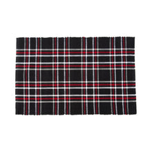 Load image into Gallery viewer, Christmas Poinsettia Plaid Placemat - Set of 6