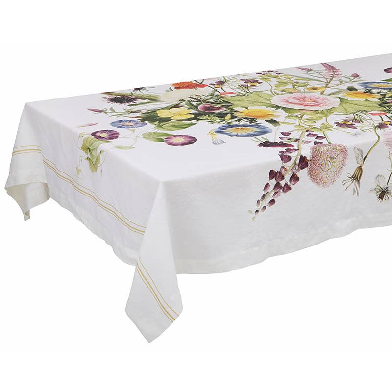 Koustrup & Co. Flower Garden European Linen Tablecloth - Rectangular