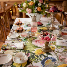 Load image into Gallery viewer, Koustrup & Co. Flower Garden European Linen Tablecloth - Extra Long Rectangular