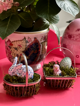 Load image into Gallery viewer, Mini Silver Easter Basket - Set of 2 - Vintage