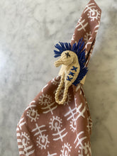 Load image into Gallery viewer, Blue Seahorse Napkin Ring by Klatso Home - Set of 4