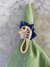Load image into Gallery viewer, Blue Seahorse Napkin Ring by Klatso Home - Set of 4