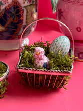 Load image into Gallery viewer, Mini Silver Easter Basket - Set of 2 - Vintage