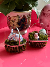 Load image into Gallery viewer, Mini Silver Easter Basket - Set of 2 - Vintage