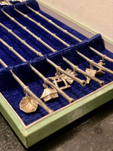 Load image into Gallery viewer, Curated Vintage Ice Tea Straw-Stirs with Asian Motif Charms