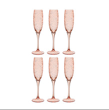 Load image into Gallery viewer, Narcissus Wine Flute in Salmon by Artel