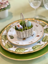 Load image into Gallery viewer, Delicate Woven Silver Basket with Braided Handle
