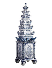 Load image into Gallery viewer, Blue and White Tulipiere
