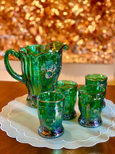 Load image into Gallery viewer, Mosser Glass Dahlia Pitcher and Four Glasses
