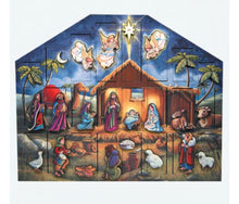 Load image into Gallery viewer, Byers' Choice Nativity Wooden Advent Calendar