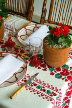 Load image into Gallery viewer, Geranio Embroidered Rectangular Tablecloth