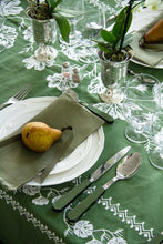 Load image into Gallery viewer, Cosmo Olive Rectangular Tablecloth
