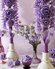 Load image into Gallery viewer, Purple Flower Candle
