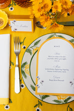 Load image into Gallery viewer, Manzanilla Mustard Rectangular Tablecloth