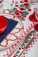 Load image into Gallery viewer, Geranio Embroidered Rectangular Tablecloth