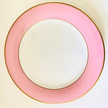 Load image into Gallery viewer, Pickard China Monogrammed Pink Colorsheen Charger Plate
