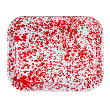 Load image into Gallery viewer, Splatterware Enamelware Half Sheet Tray by Golden Rabbit