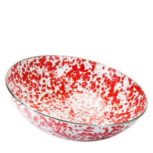 Load image into Gallery viewer, Splatterware Enamel Large Serving Bowl
